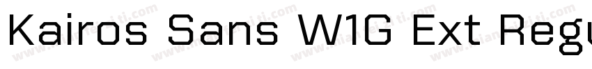 Kairos Sans W1G Ext Regular字体转换
